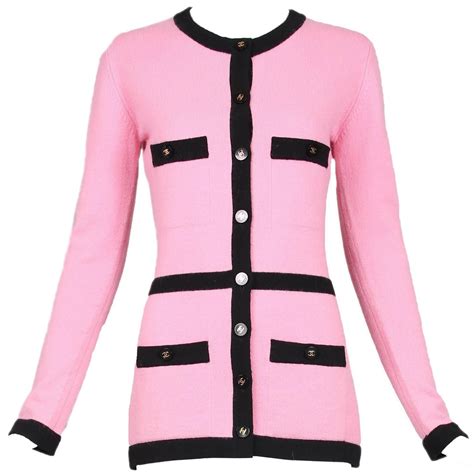 chanel pink cardigan dress|chanel cardigan outfit.